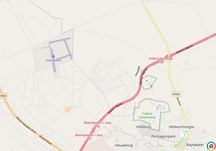 Map location of Woodlands Hills Wildlife Estate